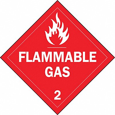 BRADY 63442 DOT Container Placard 10-3/4 Label W