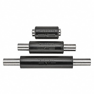 STARRETT S234D End Measuring Rod Set 1/4 In Dia 3 Pcs