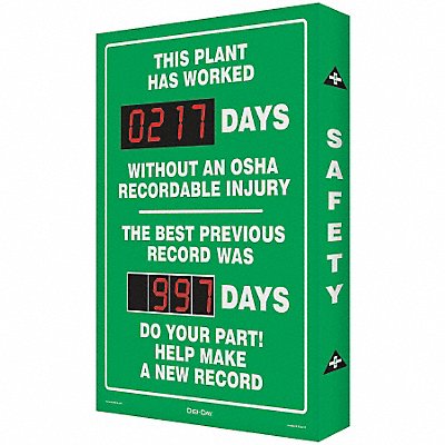 ACCUFORM SCK120 Electronic Scoreboard 28in x 20in Green