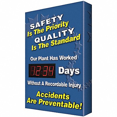 ACCUFORM SCK125 Electronic Scoreboard 28 in x 20 in Blue