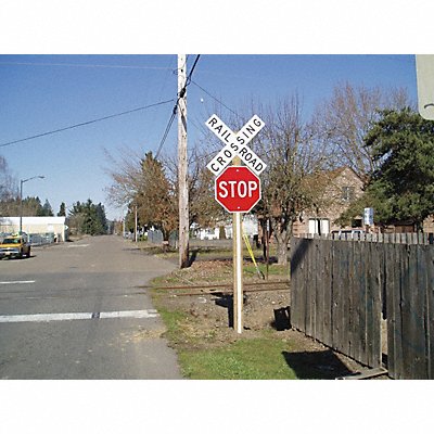 DAVIDSON 8008364124 Sign Post Reflector Yellow 5 ft H