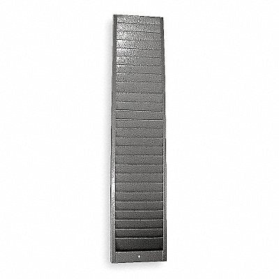 AMANO TCR190V00 Badge Rack 1-1/2 D 21-1/2 H 4-1/2 W