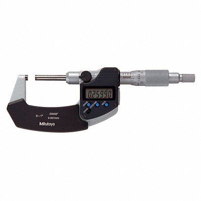 MITUTOYO 40635030 Digital Micrometer Non-Rotating 1 In SPC