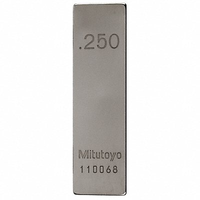 MITUTOYO 611212531 Gage Block Rect Steel 0.250 In ASME 0