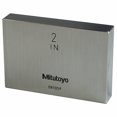 MITUTOYO 611202531 Gage Block Rect Steel 2.00 In ASME 0