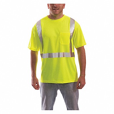 TINGLEY S75022 High Visibilty Tee Shirt Short Sleeve Lime 4XL