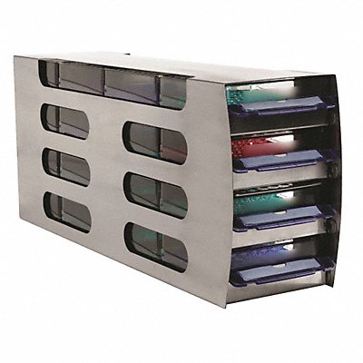 HEATHROW SCIENTIFIC HS2864 Freezer Rack Cryo-Boxes 9-1/2 In H 3.0mL