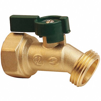 GRAINGER 6PDZ5 Hose Bibb Quarter Turn 1/2In Brass