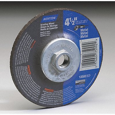 NORTON 7660775938 Depressed Grinding Wheel 5/8 -11CN Threaded Hole