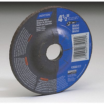 NORTON 66252843607 Depressed Grinding Wheel 7/8 CN Unthreaded Hole