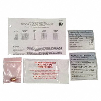 DAYTON 6PPT6 Gas Conversion Kit LP to NG Drill Sz #16