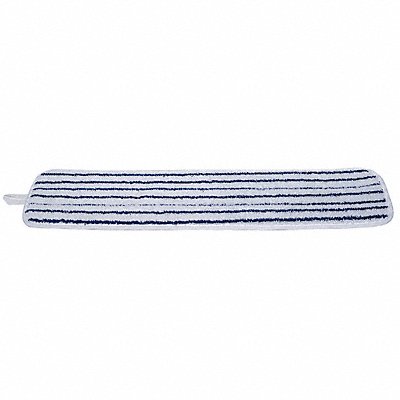 TOUGH GUY 6PVT1 Mop Pad Blue/White Microfiber