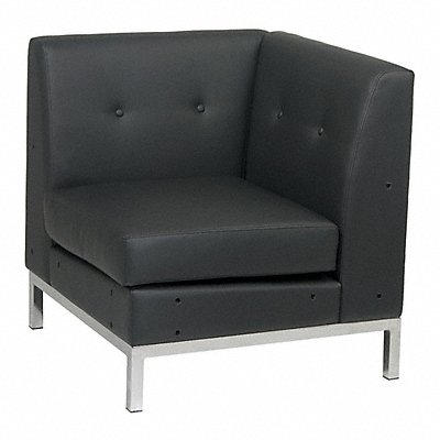 OFFICE STAR WST51CB18 Wallstreet Chair Faux Leather Black