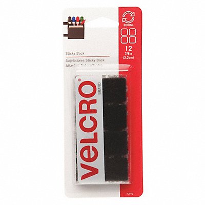 VELCRO BRAND 90072 Reclosable Fastener Black 7/8 PK12