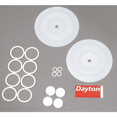 DAYTON 6PY62 Diaphragm Pump Repair Kit PTFE For 6PY39