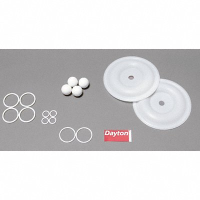 DAYTON 6PY74 Diaphragm Pump Repair Kit PTFE For22A607 34TJ42