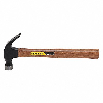 STANLEY 51616 Curved Claw Hammer 16oz Polished Hickory
