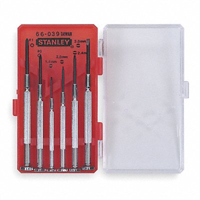 STANLEY 66039 Jewelers Screwdriver Set Sl/Ph 6 pcs.