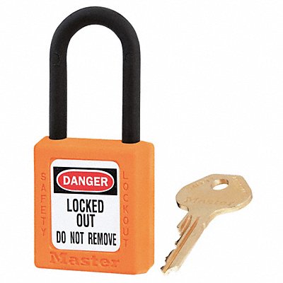 MASTER LOCK 406KAS6ORJ D5325 Lockout Padlock KA Orange 1-3/4 H PK6