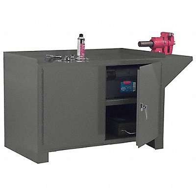 DURHAM MFG 340395 Cabinet Workbench Steel 48 W 24 D