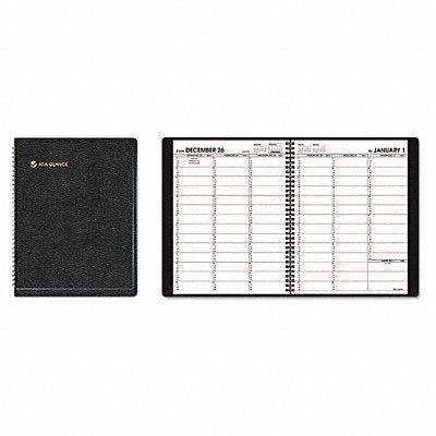 AT-A-GLANCE AAG7095005 Planner Weekly 8-1/4 x 10-7/8in Black