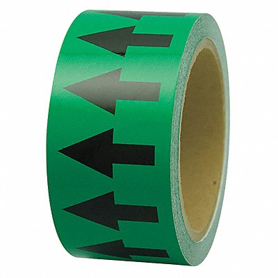 INCOM MANUFACTURING PMA158 D4933 Arrow Tape Green 1in W 108ft Roll L