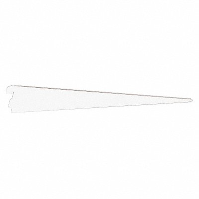 GRAINGER 012214WT 14 IN White Dual-Trak Shelf Bracket