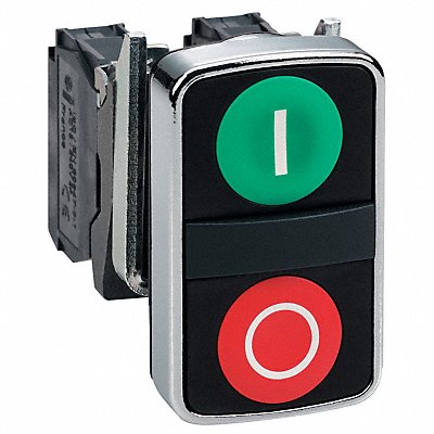 SCHNEIDER ELECTRIC ZB4BA7341 Multihead Operator Grn Rd Non Illuminated 22mm