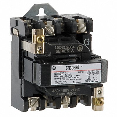 GE CR305B004 H2444 NEMA Magnetic Contactor Non Reversing 480VAC