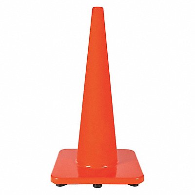 GRAINGER 6VKH0 Traffic Cone PVC 28 in H Orange