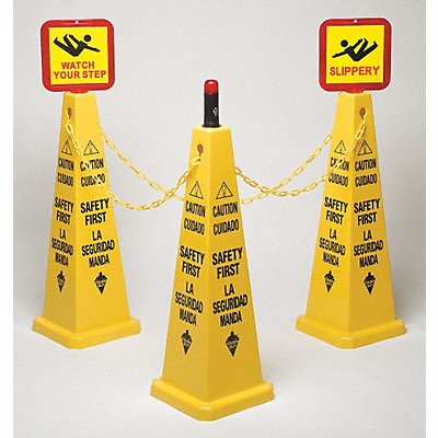 TOUGH GUY 6VKR8 Cone Kit 26 x 10 9/10 in English/Spanish