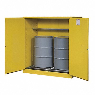 JUSTRITE 899170 Flammable Cabinet Vertical 110 gal Yellow