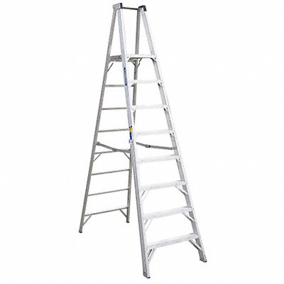 WERNER P408 Platform Stepladder 8 ft Aluminum 375 lb