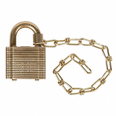 ABUS 41USGMB40KAx5Chain7k Keyed Padlock 3/4 in Square Gold PK5