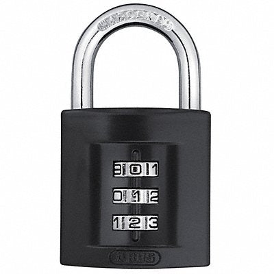 ABUS 15840 Combination Padlock 2 3/16in Rectgle Blk