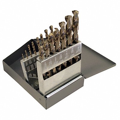 CHICAGO-LATROBE 47795 Jobber Drill Set 15 pc Cobalt