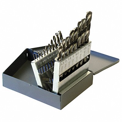 CHICAGO-LATROBE 47924 Jobber Drill Set 19 pc Cobalt