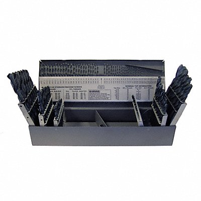 CHICAGO-LATROBE 57726 Jobber Drill Set 114 pc HSS