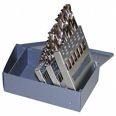 CHICAGO-LATROBE 69853 Screw Machine Drill Bit Set 29pc Cobalt