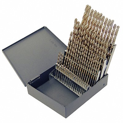CHICAGO-LATROBE 69854 Screw Machine Drill Bit Set 60pc Cobalt
