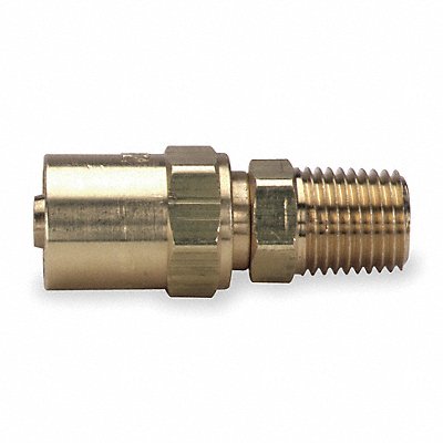 SPEEDAIRE 2X769 Hydraulic Hose Fitting Brass 1/4 (M)NPT