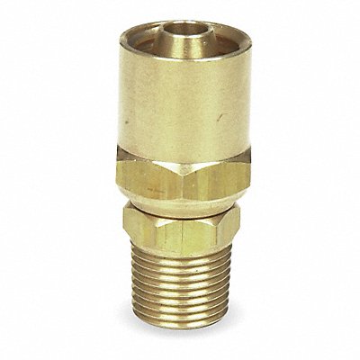 SPEEDAIRE 6X424 Hydraulic Hose Fitting Brass 3/8 (M)NPT