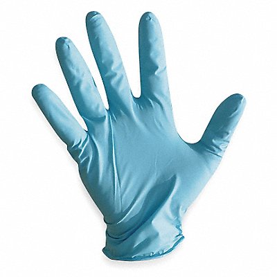 ABILITY ONE 651500NIB0236 Disposable Gloves Nitrile S Blue PK100