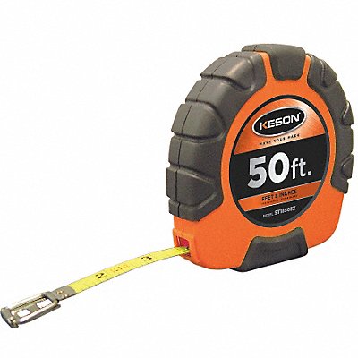 KESON ST18503X Long Tape Measure 3/8 In x 50 ft Orange