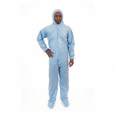 INTERNATIONAL ENVIROGUARD 90194XL Disposable Coverall Blue 4XL PK25