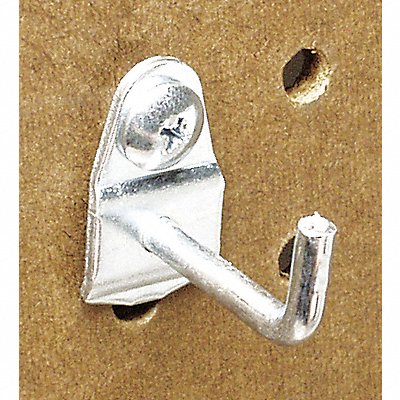 TRITON PRODUCTS 71119 Sngl Rd Pegboard Hk 1 1/2x1 1/8x3/4in PK10