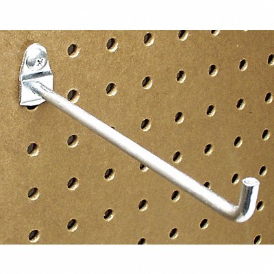 TRITON PRODUCTS 71619 Sngl Rd Pegboard Hk 1 1/2 x6 x3/4 in PK10