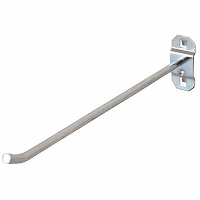 GRAINGER 6YB85 G0527 Single Rod Pegboard Hook 1 3/4 in L PK5