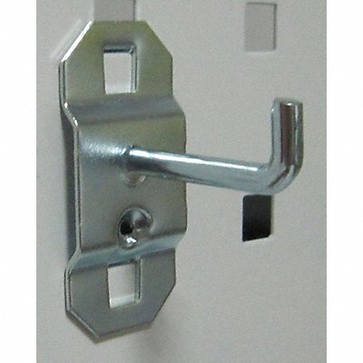 GRAINGER 6YB86 G0528 Single Rod Pegboard Hook 1 1/2 in L PK5