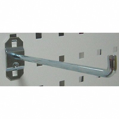 GRAINGER 6YB91 G0533 Single Rod Pegboard Hook 6 1/2 in L PK5